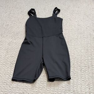 Black One-piece Yoga/Workout Jumper